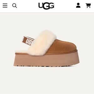 UGG CHESTNUT FUNKETTE SLIDES